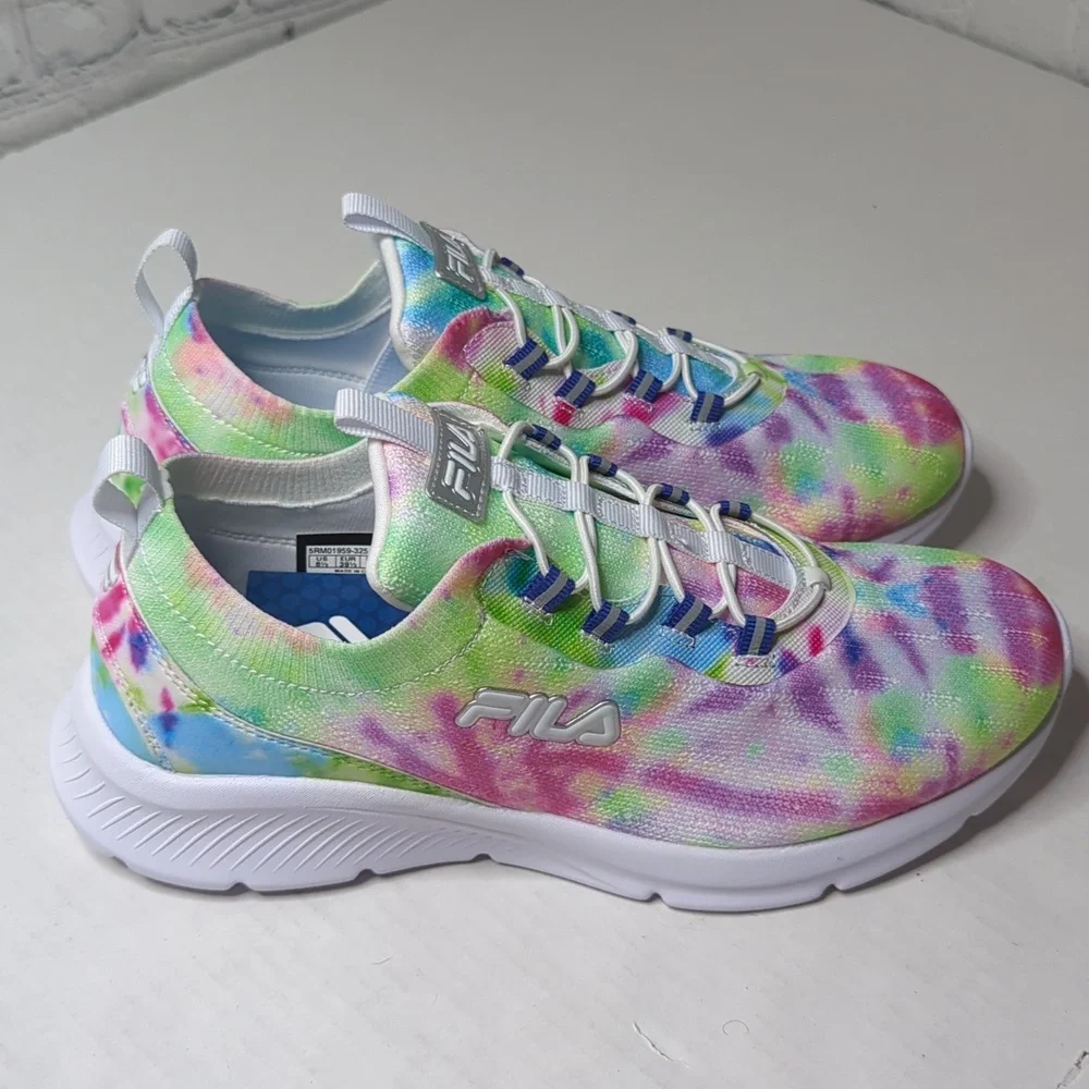 Fila Tie-Dye Sneakers - Pink, Green, Blue - Picture 3 of 7